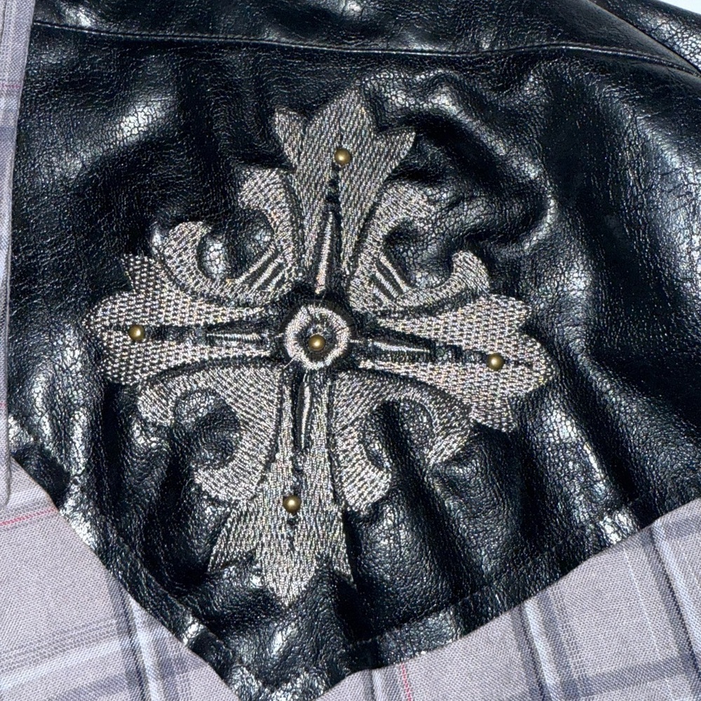 Fender Rock & Roll Religion Western Shirt XL – Leather Trim, Embroidered - Picture 4 of 6